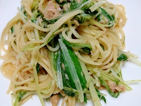 水菜のパスタ